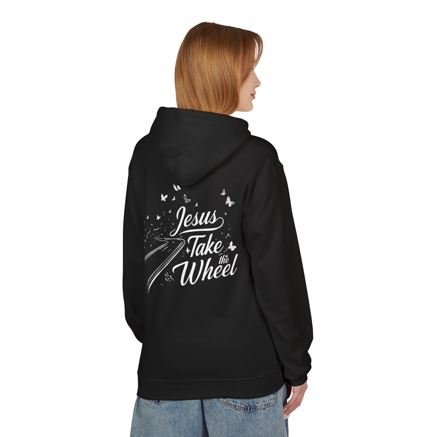 Jesus Take the Wheel Hoodie — Butterfly Road Christian Faith Sweatshirt