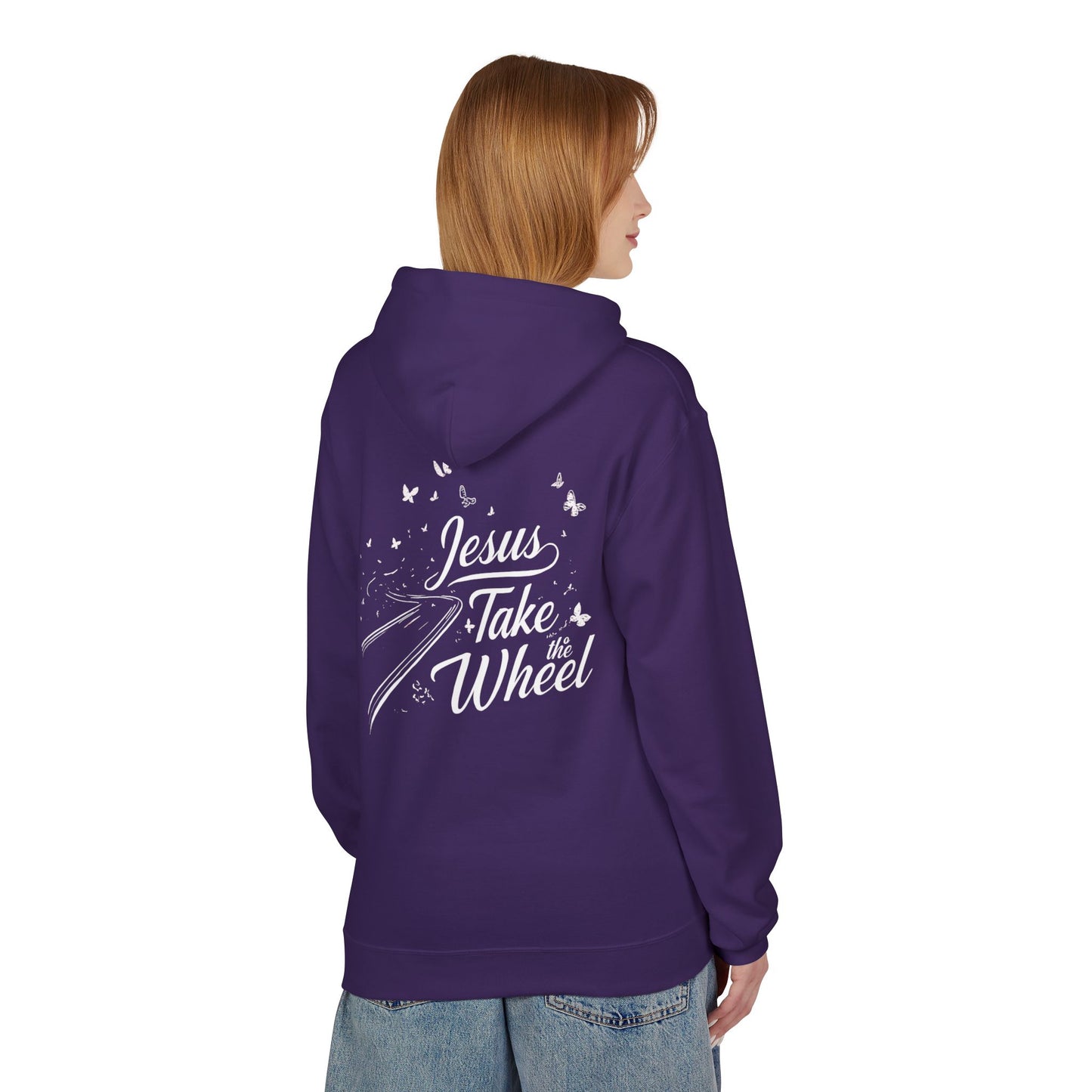 Jesus Take the Wheel Hoodie — Butterfly Road Christian Faith Sweatshirt